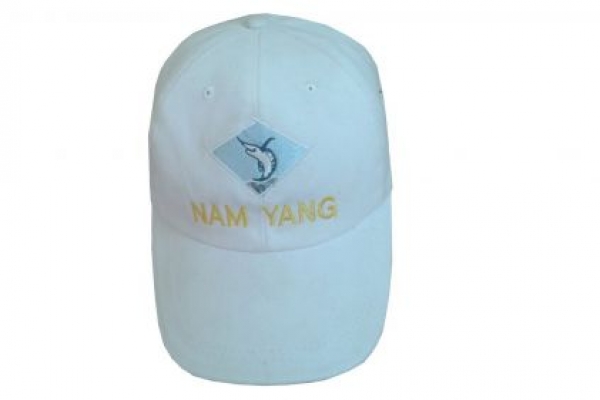 Nón kết đồng phục phối màu trắng logo thêu Nam Yang